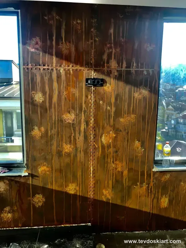 Rust Paint рѓа ефект за ѕид — Tevdoski Art